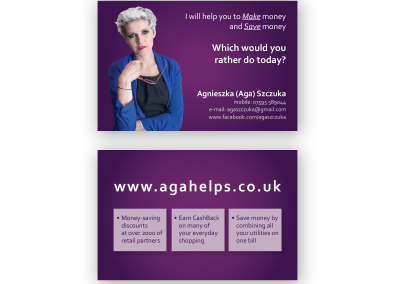 Business Cards, Stationery – Aga Helps