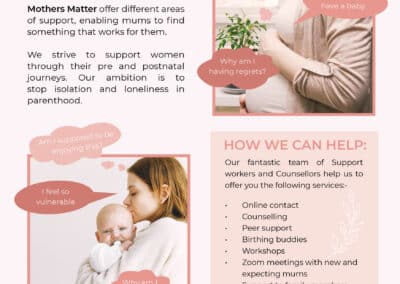 Flyer design – Mothers Matter CIC